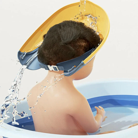 Waterproof Baby Shower Cap - Adjustable Shampoo Hat for Infants & Toddlers